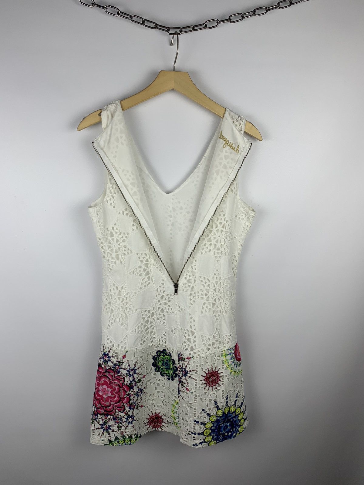 Desigual Vintage Desigual Crochet Mini Dress Women’s Size 38 White Size XS / US 0-2 / IT 36-38 - 9 Thumbnail
