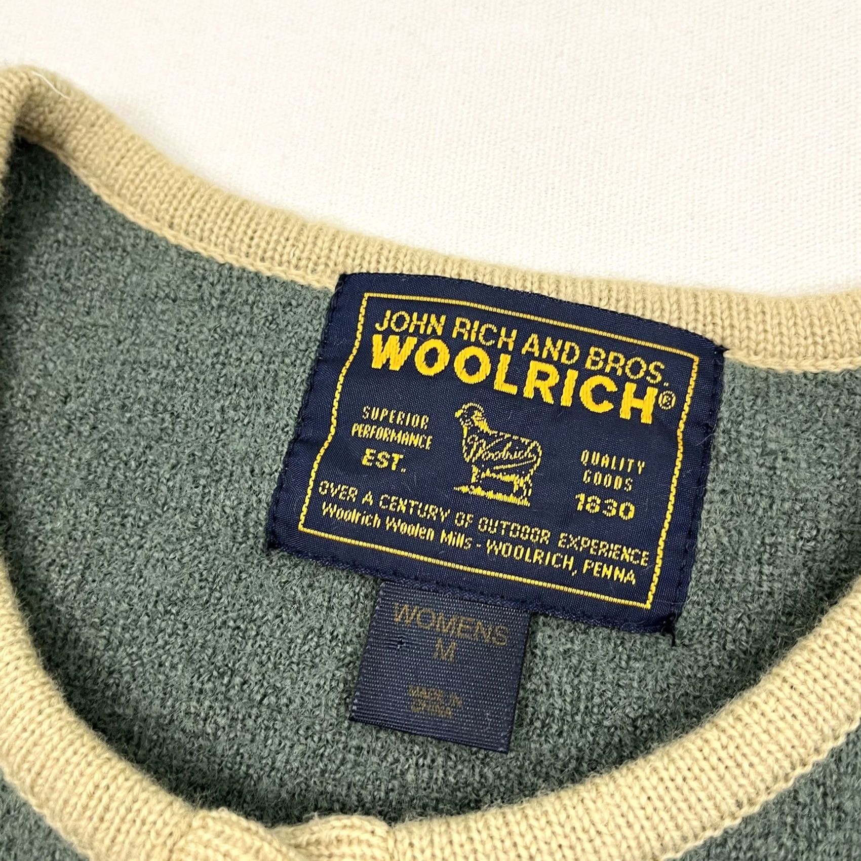Vintage VINTAGE Woolrich Christmas Sweater Vest Womens M Green Wool Knit Holiday Party 90s Size M / US 6-8 / IT 42-44 - 2 Thumbnail