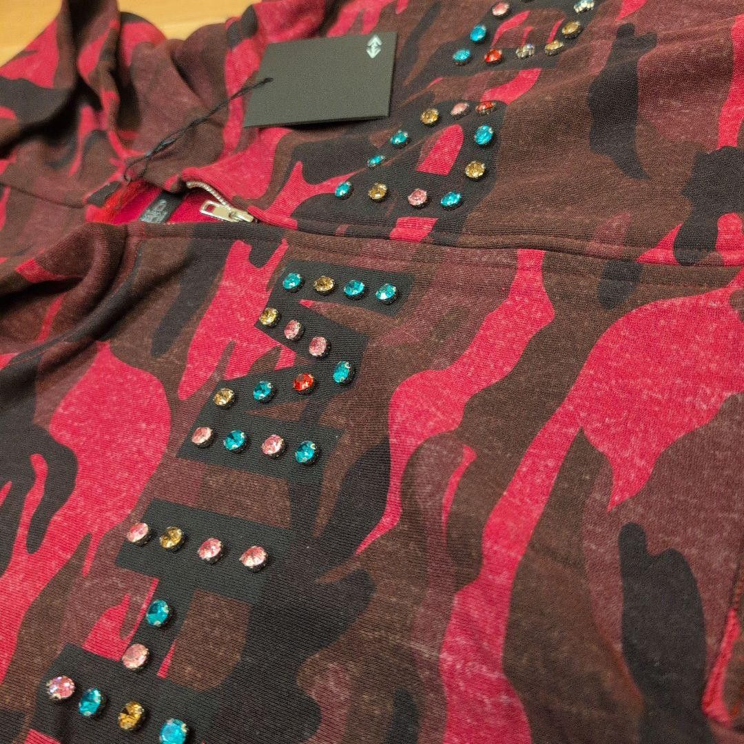 HMDD HMDD “Chimstone” Red Camo Zip-Up Hoodie – L (BNWT / Rare) Size US L / EU 52-54 / 3 - 7 Thumbnail