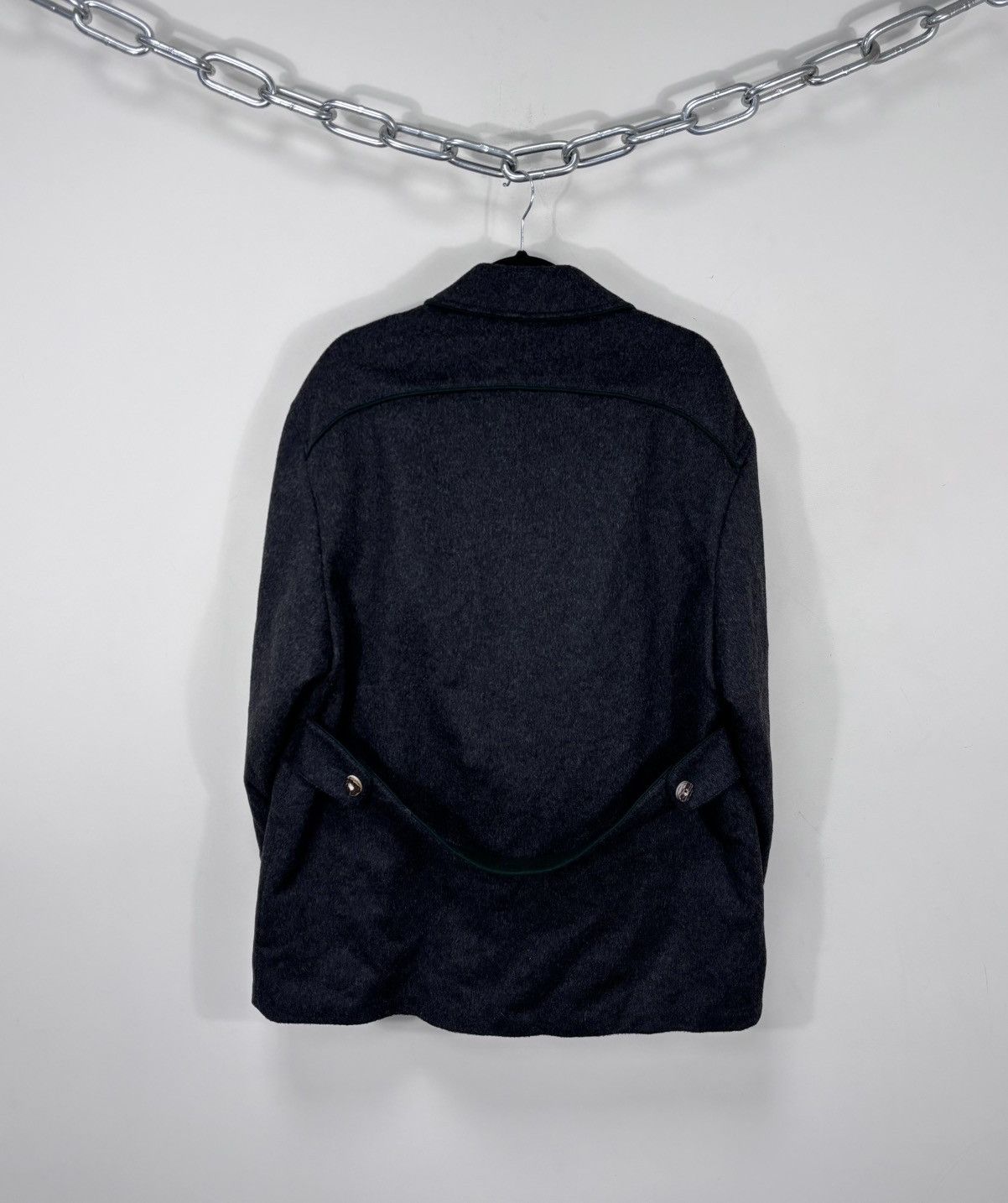 Other Vintage Julius Lang Women’s Double Breasted Grey Wool Coat Size 3XL / US 20-22 - 2 Thumbnail