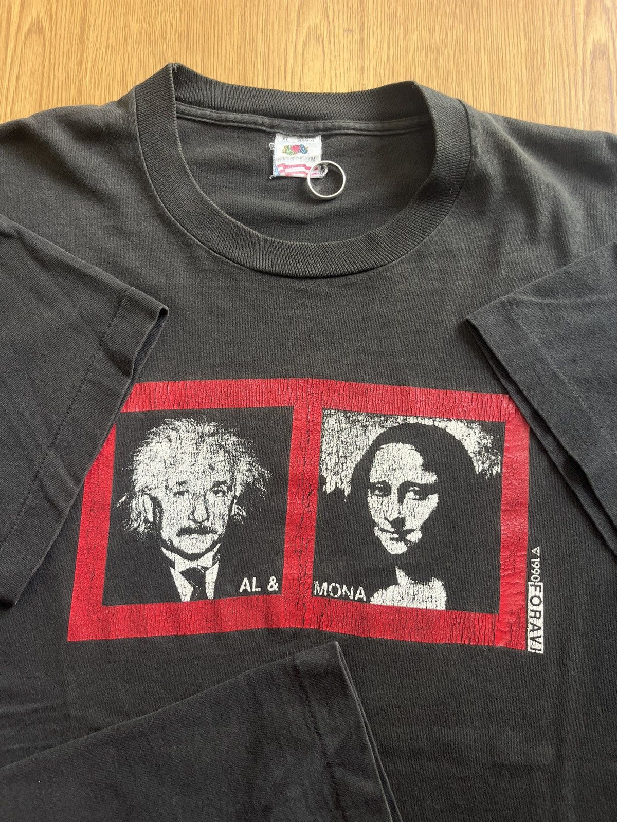 Arts & Science Vintage Mona Lisa Einstein by FORAVI NEW YORK 1990’s Tshirt Size US XL / EU 56 / 4 - 7 Thumbnail