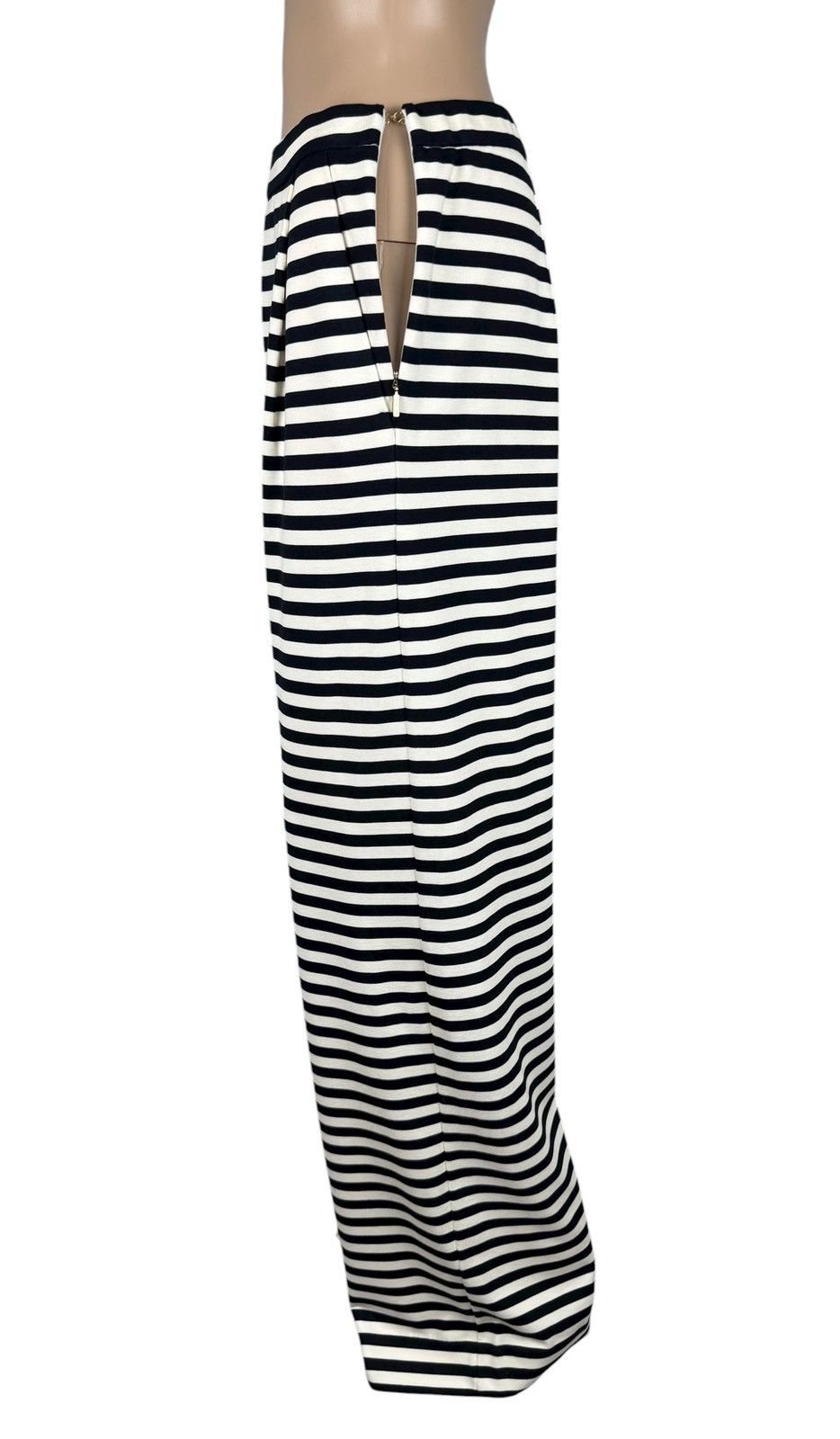 Max Mara Max Mara Striped Pants Wide Leg Viscose Jersey size US8 UK10 Size 28" / US 6 / IT 42 - 7 Thumbnail
