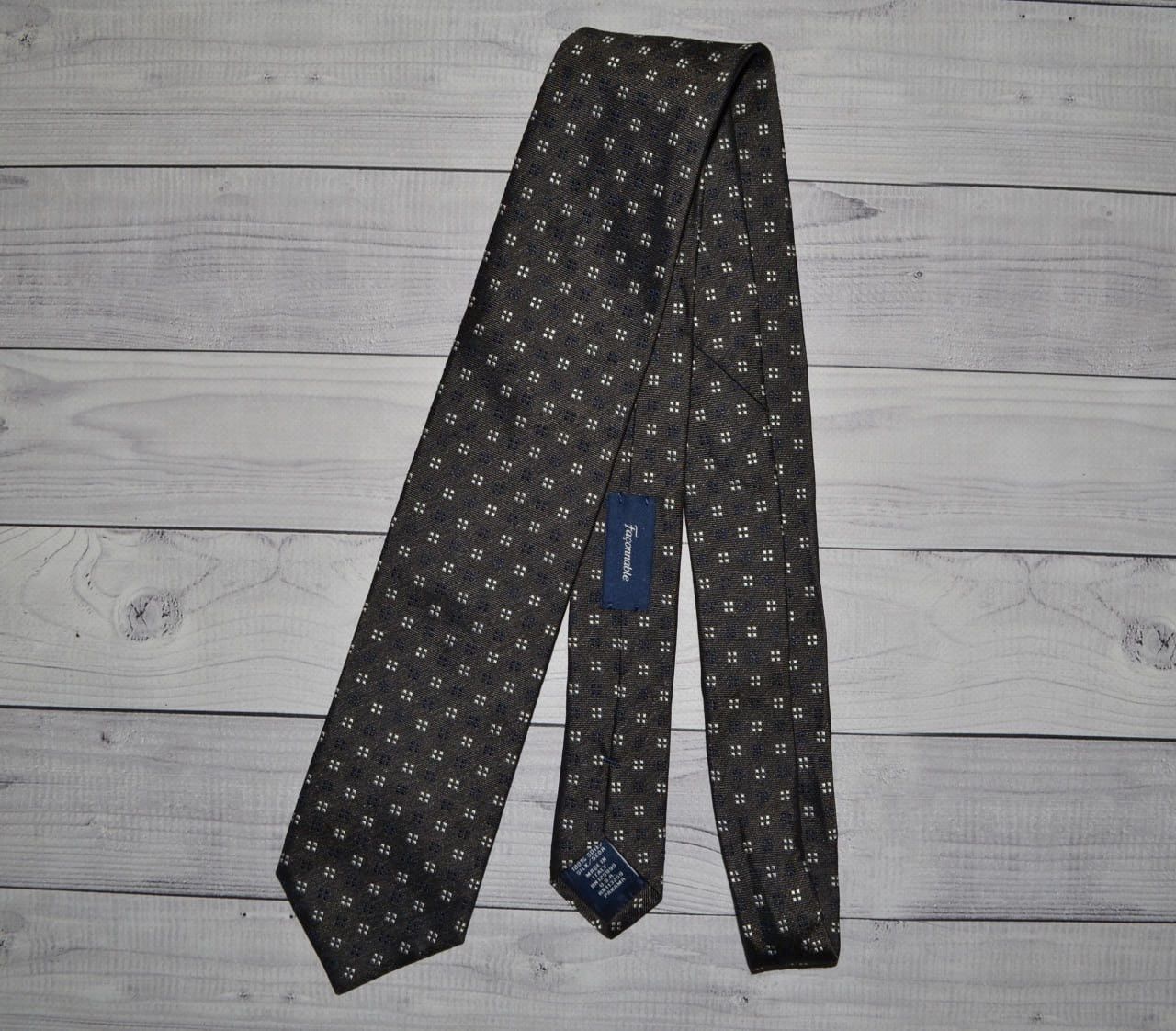 Faconnable Faconnable Brown Silk Tie Size ONE SIZE - 2 Thumbnail