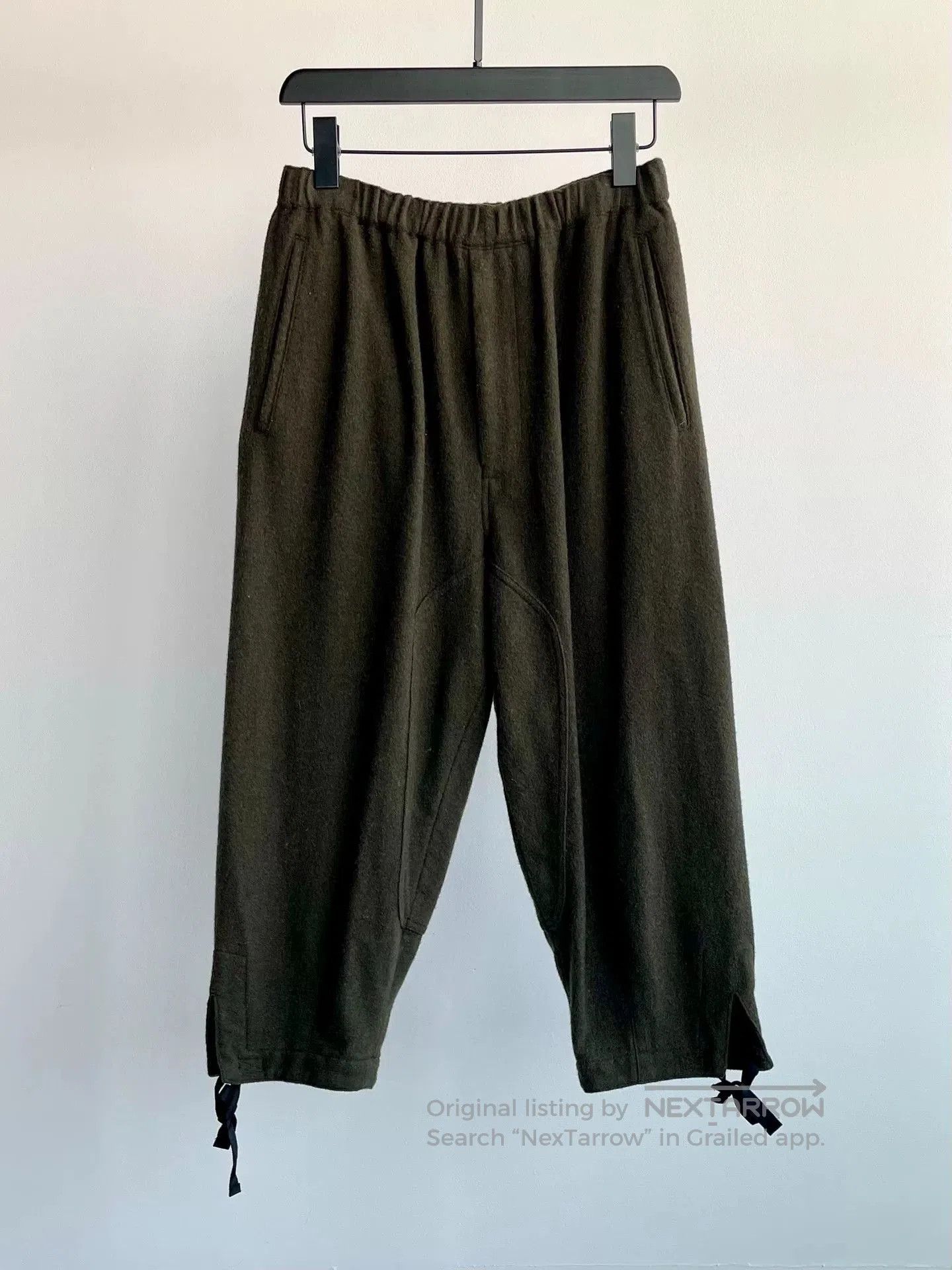 CDG by Comme des Garcons Black Military Style Wool Tapered Pants. Size US 26 / EU 42 - 2 Thumbnail