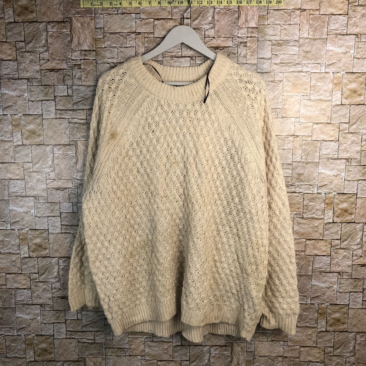 Homespun Knitwear × Vintage H&M Cream baggie sweatshirt Knitwear #A198 Size M / US 6-8 / IT 42-44 - 1 Thumbnail