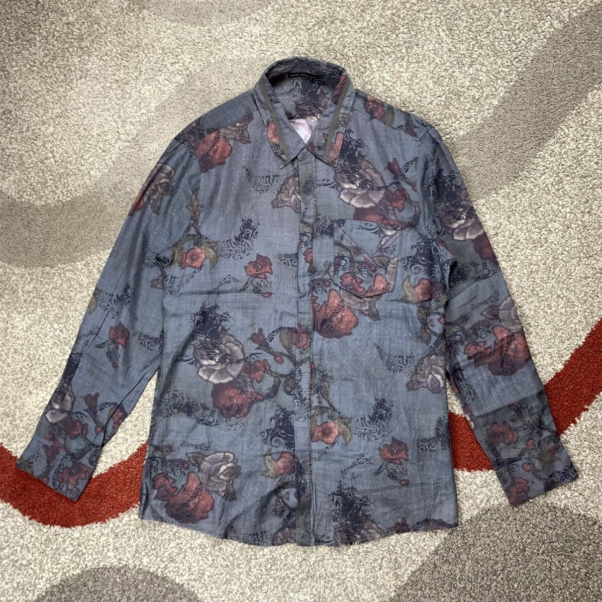 Marithe + Francois Girbaud MARITHE FRANCOIS GIRBAUD LONG SLEEVE SHIRT BUTTON UP Size US L / EU 52-54 / 3 - 1 Thumbnail