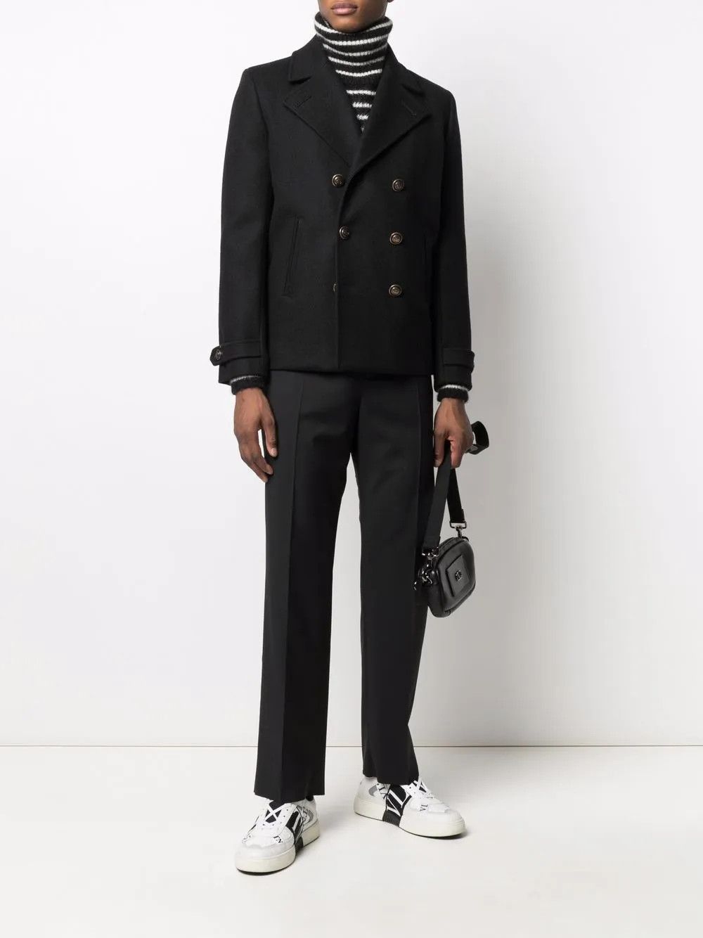 Valentino o1y0525 Casual Pant in Black Size US 36 / EU 52 - 4 Thumbnail