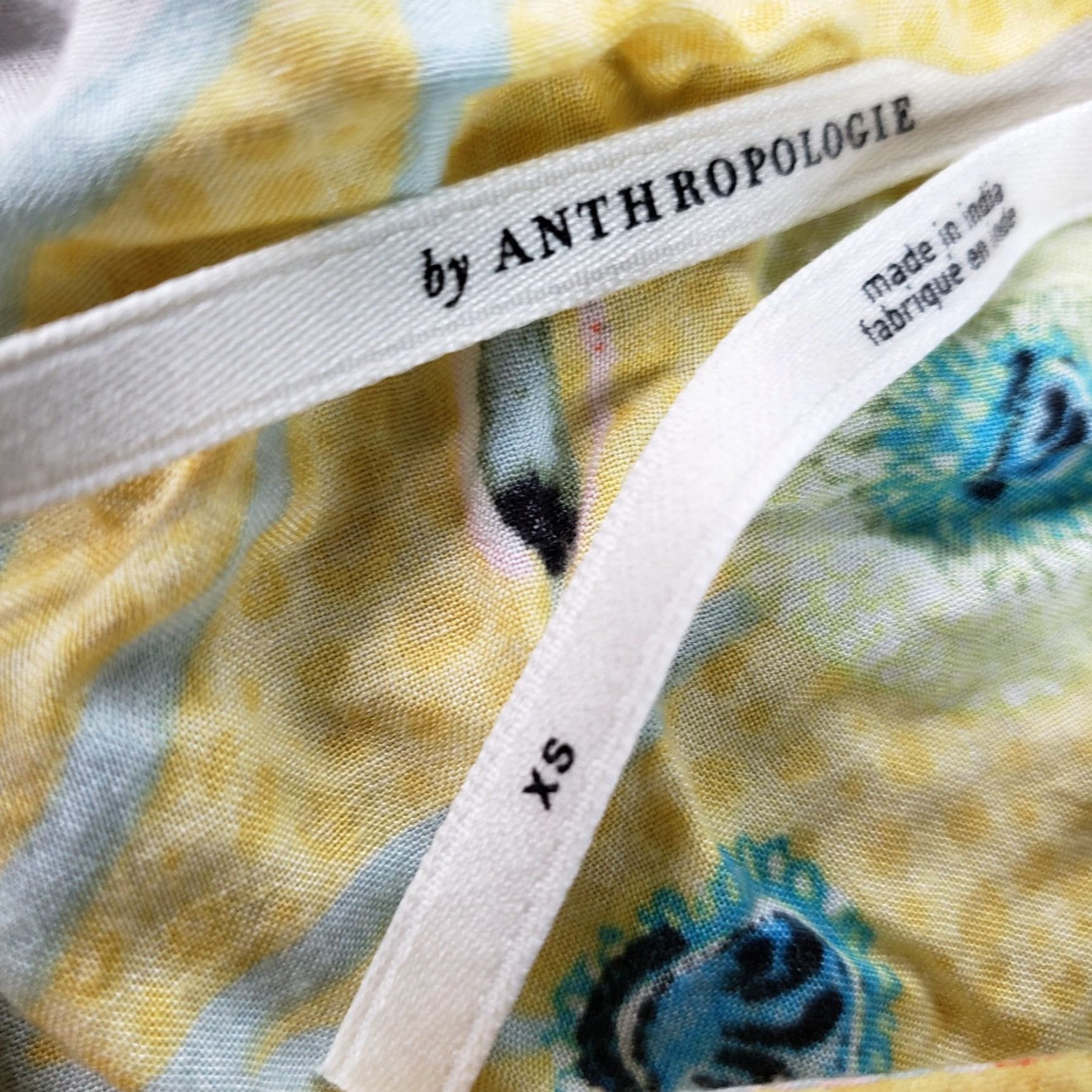 Anthropologie Anthropologie White Floral Boho Sundress Womens XS Sleeveless Asymmetrical Beach Summer Size XS / US 0-2 / IT 36-38 - 7 Thumbnail