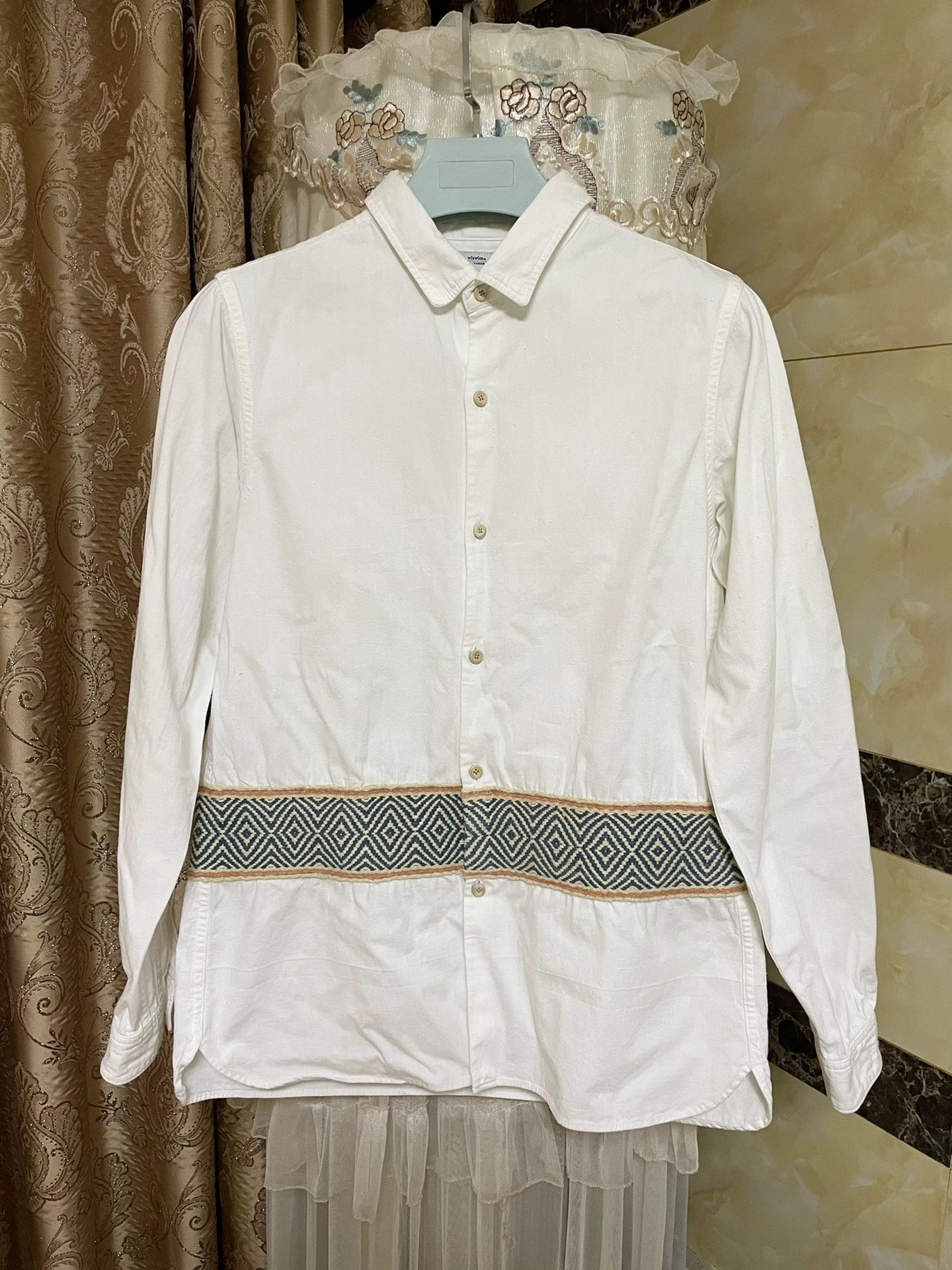 Visvim VISVIM Knit Pattern Long Sleeve Shirt Size US M / EU 48-50 / 2 - 1 Thumbnail