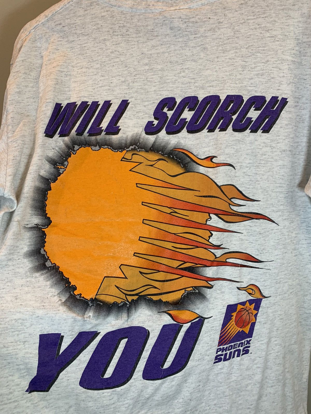 NBA × Nutmeg × Vintage *RARE* Vintage Phoenix Suns Breakthrough Nutmeg NBA T-Shirt Size US L / EU 52-54 / 3 - 4 Thumbnail