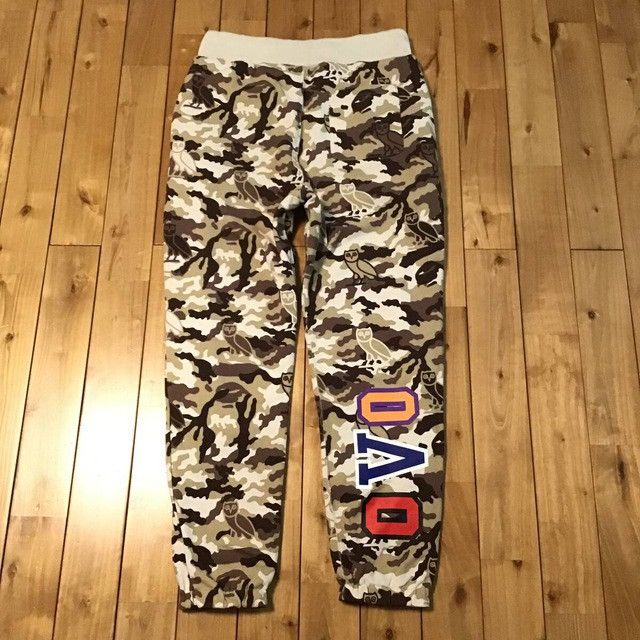 Bape × October's Very Own 🔥Reversible🔥 OVO × BAPE camo Shark sweat pants ★size M Size US 32 / EU 48 - 3 Thumbnail