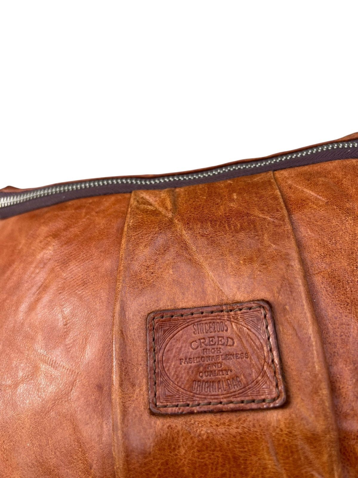 Leather Patina Brown Leather Bag Creed Japan Size ONE SIZE - 18 Thumbnail
