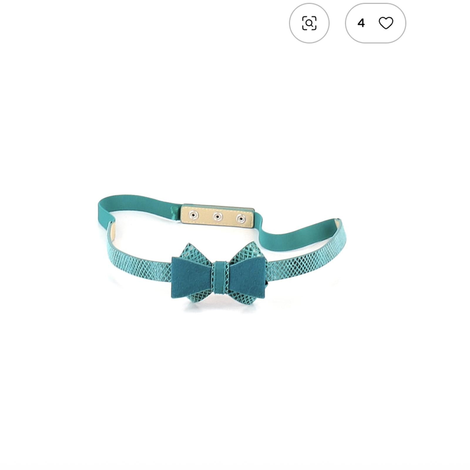 Other White House Black Market Teal Size M Belt with Bow Accent Size ONE SIZE - 2 Thumbnail