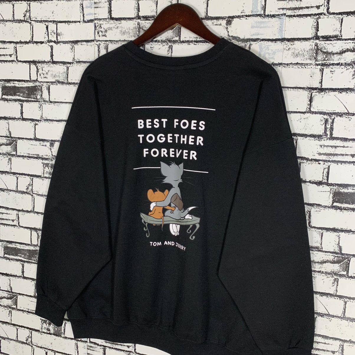 Designer × Japanese Brand × Vintage Vintage Tom and Jerry Best Foes Together Forever Sweatshirt Size US XL / EU 56 / 4 - 6 Thumbnail
