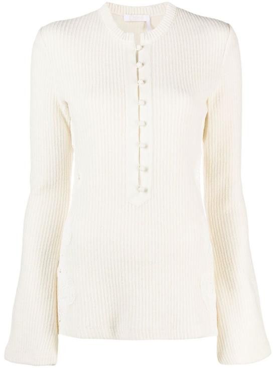 Chloe CHLOE Women Sweater CHC23SHT64 083112 White Size M / US 6-8 / IT 42-44 - 1 Thumbnail