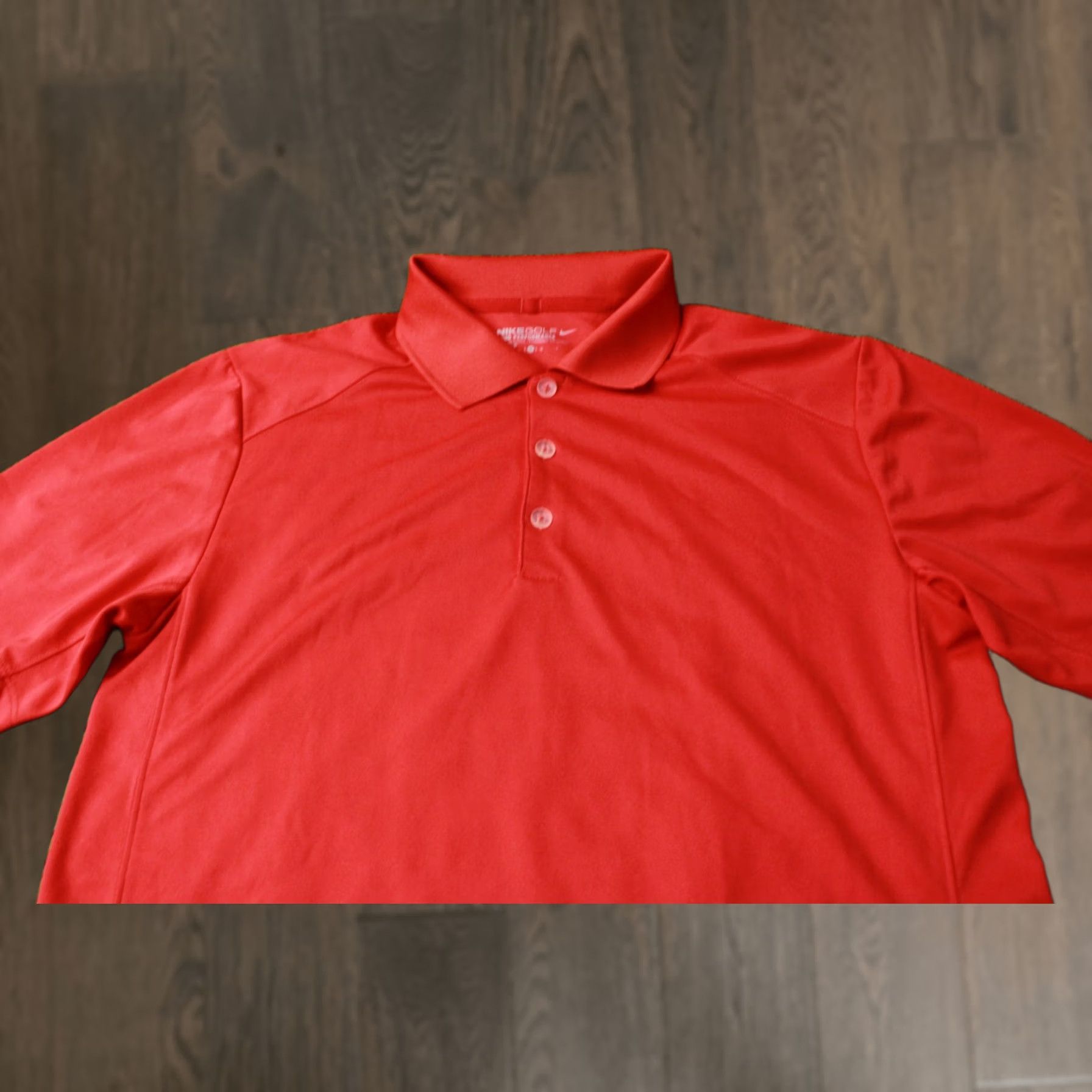 Nike NIKE GOLF DRI-FIT 2015 MEN POLO SHIRT JERSEY RED XS S M L - Adult Regular Size Fitted Short Sleeve Polo Nike Golf Tout Performance Dri-Fit Shirt Size US L / EU 52-54 / 3 - 1 Thumbnail