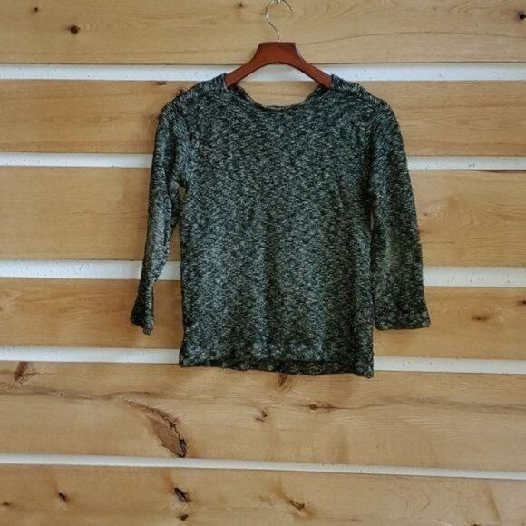 Vintage Blue Canoe Organic Green & Black Tweed Scoop Neck Sz S Sweat Size S / US 4 / IT 40 - 5 Thumbnail