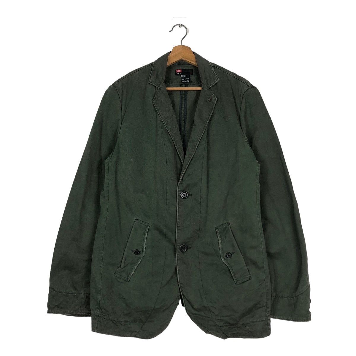 Diesel 📌VINTAGE CHORE MILITARY JACKET DIESEL BIKER Size US L / EU 52-54 / 3 - 2 Thumbnail