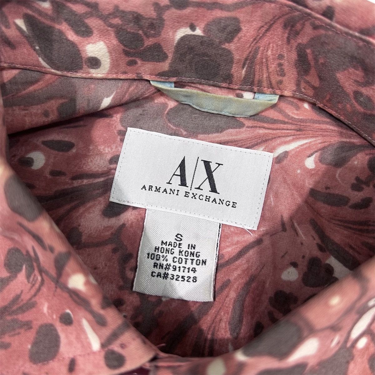Armani Exchange Armani Exchange Red Fluid Art Button Up Longsleeves Shirt Size US S / EU 44-46 / 1 - 4 Thumbnail