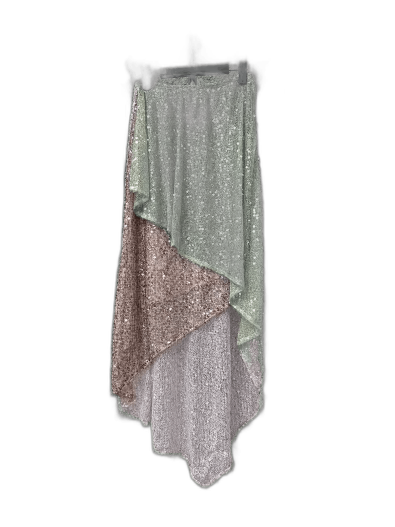Balenciaga Walk of Shame Glittery Asymmetrical Skirt Size 40" / US 18 - 1 Thumbnail