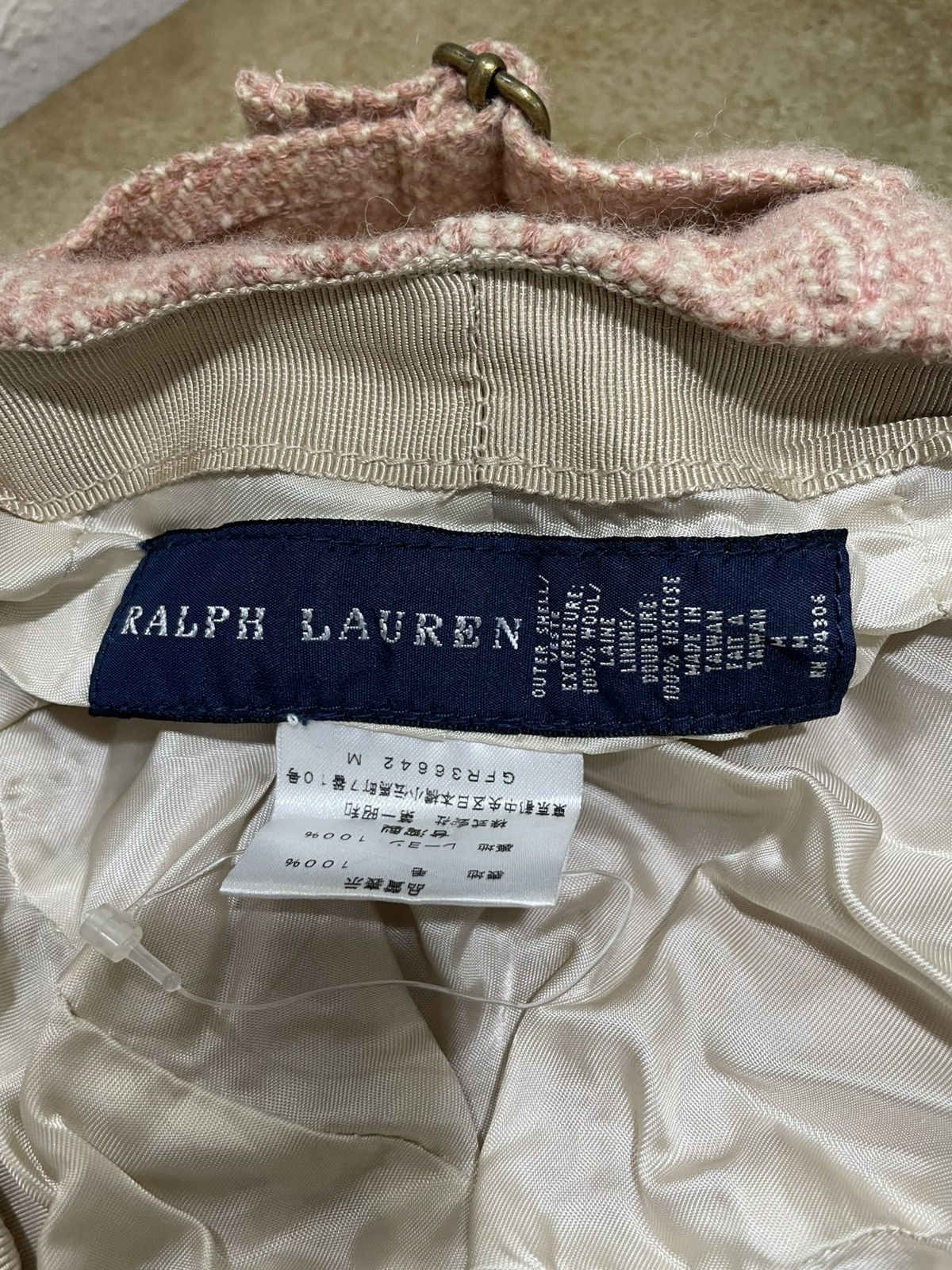 Polo Ralph Lauren Vintage 90’s Polo Ralph Lauren Herringbone Wool Flat Cap M Size ONE SIZE - 4 Thumbnail