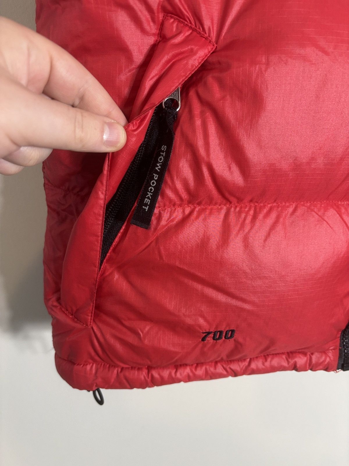 The North Face Vtg The North Face Vest Red Nuptse 700 Fill Down Puffer Size US S / EU 44-46 / 1 - 2 Thumbnail