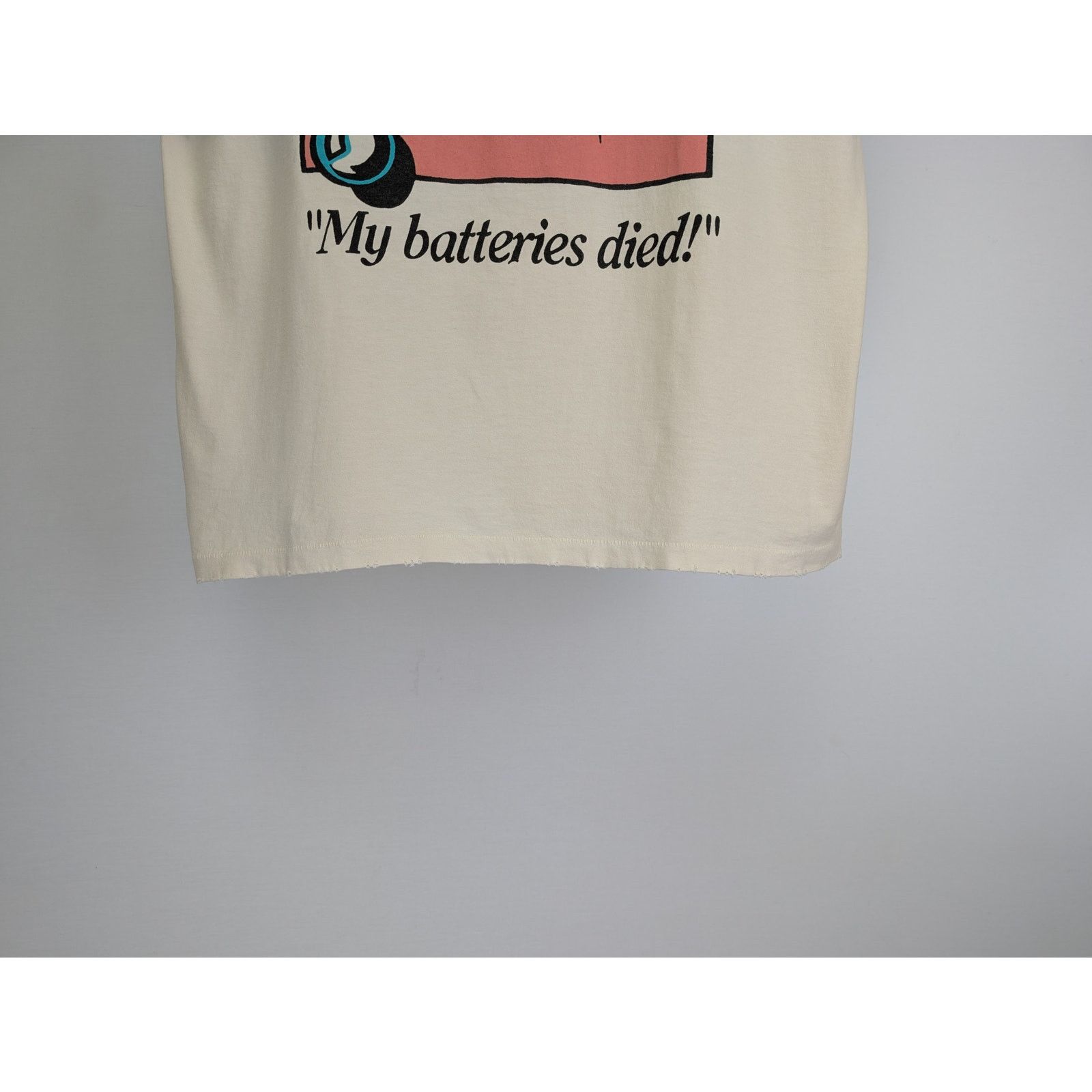 Gallery Dept. o1rshd1 " My batteries Died " Tee T-Shirt in Beige Size US S / EU 44-46 / 1 - 5 Thumbnail