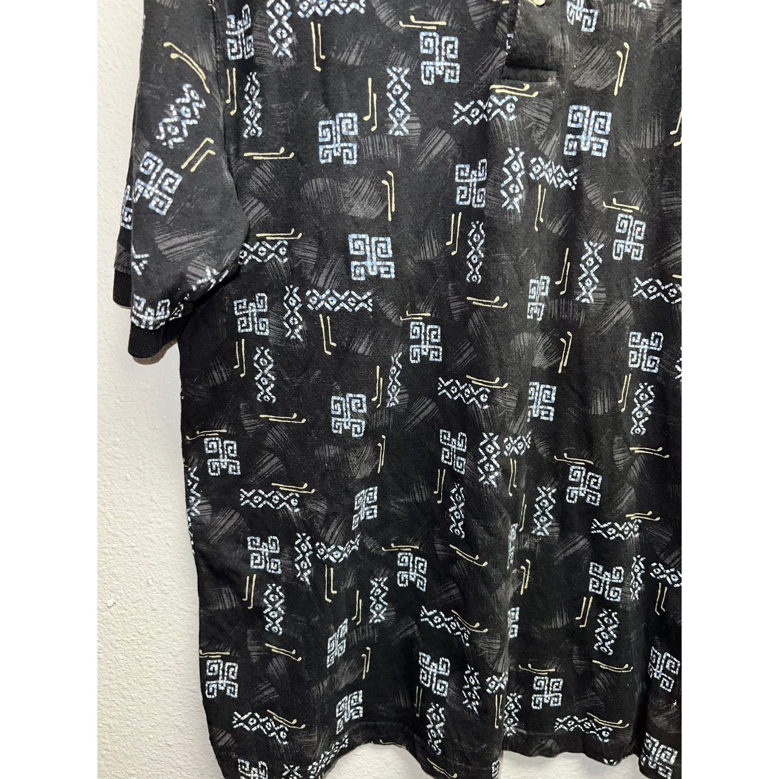 Vintage Vintage Knightsbridge Aztec Polo Shirt large VTG Mens L Size US L / EU 52-54 / 3 - 4 Thumbnail