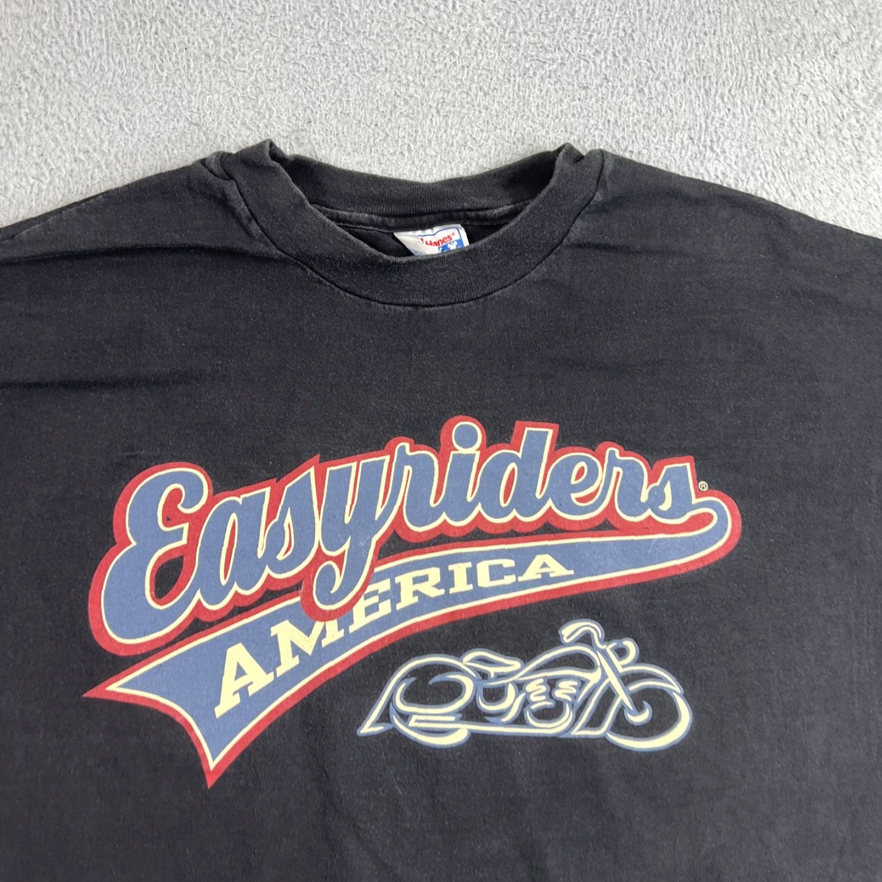 Vintage VINTAGE Easy Riders Motorcycle T-Shirt Mens XL Black 2000s Graphic Print Biker California Retro Size US XL / EU 56 / 4 - 2 Thumbnail
