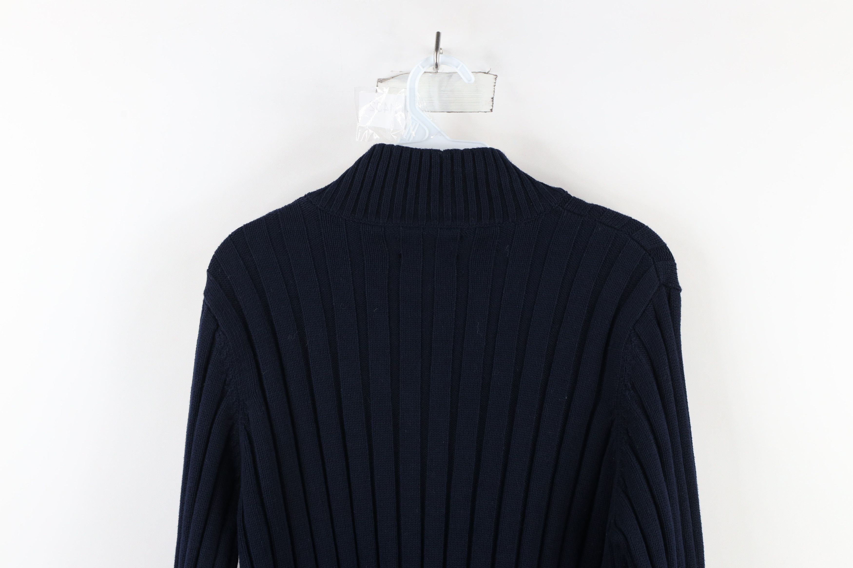 Ralph Lauren × Vintage Vintage 90s Ralph Lauren Chunky Ribbed Knit Half Zip Sweater Size S / US 4 / IT 40 - 8 Thumbnail