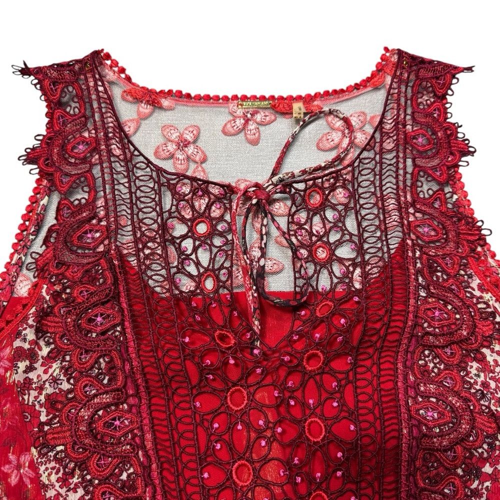 Elie Tahari Elie Tahari McKeena Silk Maxi Sleeveless Red Dress Size 4 Size S / US 4 / IT 40 - 9 Thumbnail