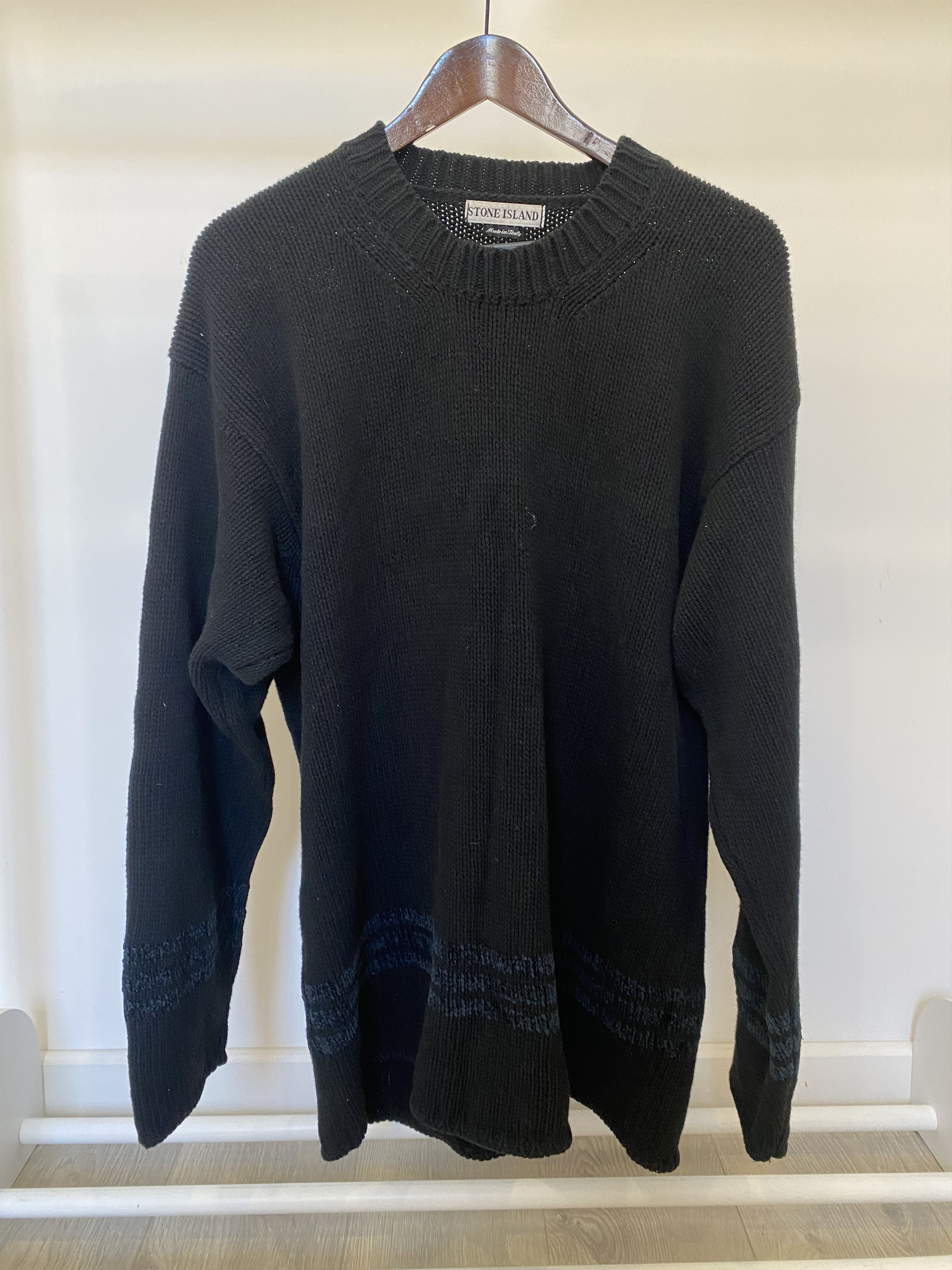 Massimo Osti Stone Island Vintage Big Logo Sweater Size US XL / EU 56 / 4 - 3 Thumbnail