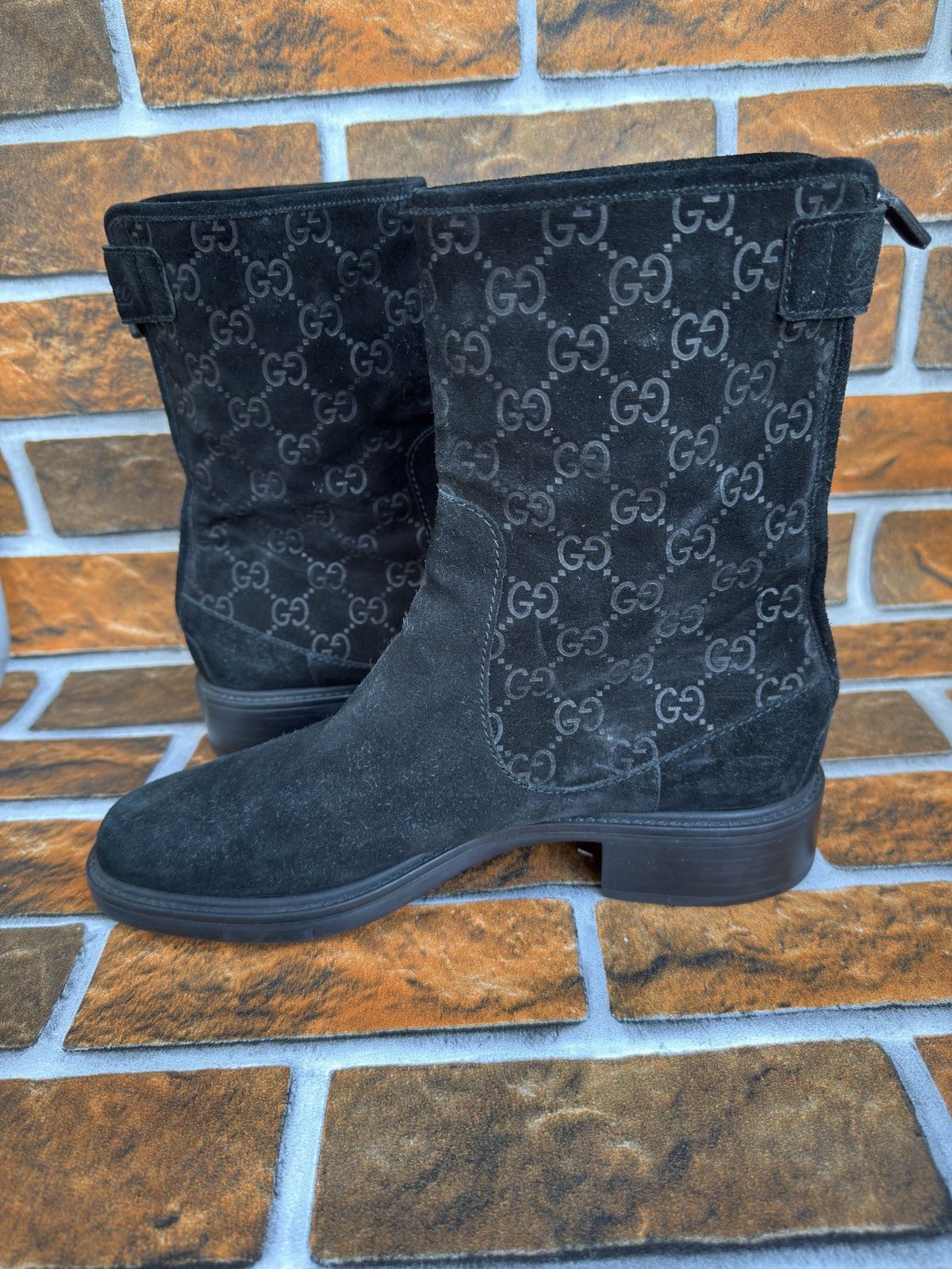 Gucci Suede Gg biker boots Size US 9 / IT 39 - 9 Thumbnail