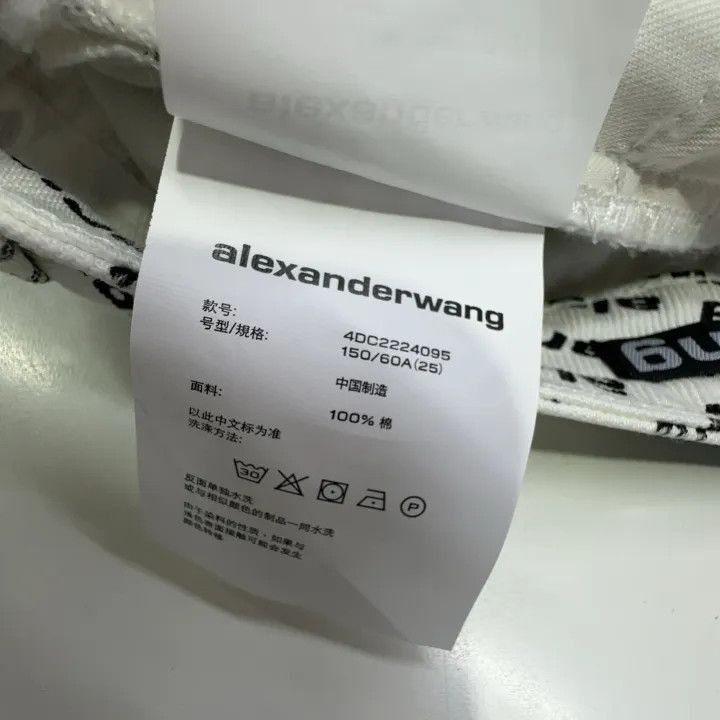 Alexander Wang Alexander Wang SS22 White Printed Casual Shorts - Size 25" / US 0 / IT 36 - 6 Thumbnail