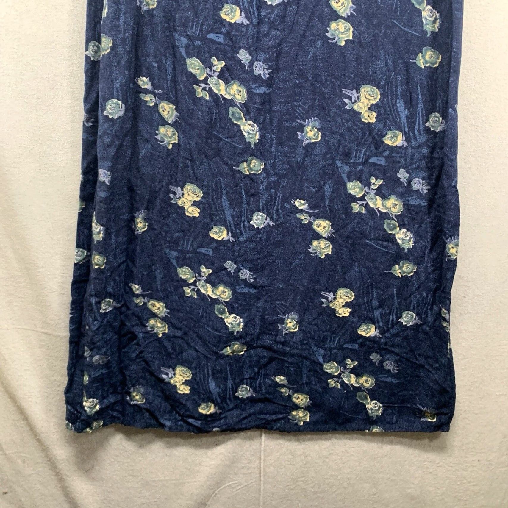 Vintage VINTAGE MPH Floral Midi Dress Women’s Small Light Navy Blue Sleeveless Strappy Beach Bohemian 80s 90s Size S / US 4 / IT 40 - 4 Thumbnail