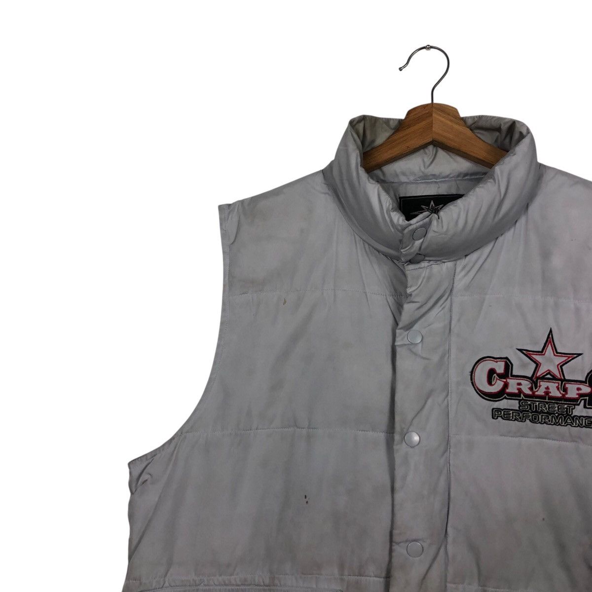 Japanese Brand 📌Vintage Biker Vest Jacket Puffer Craps Big Logo Size US L / EU 52-54 / 3 - 9 Thumbnail