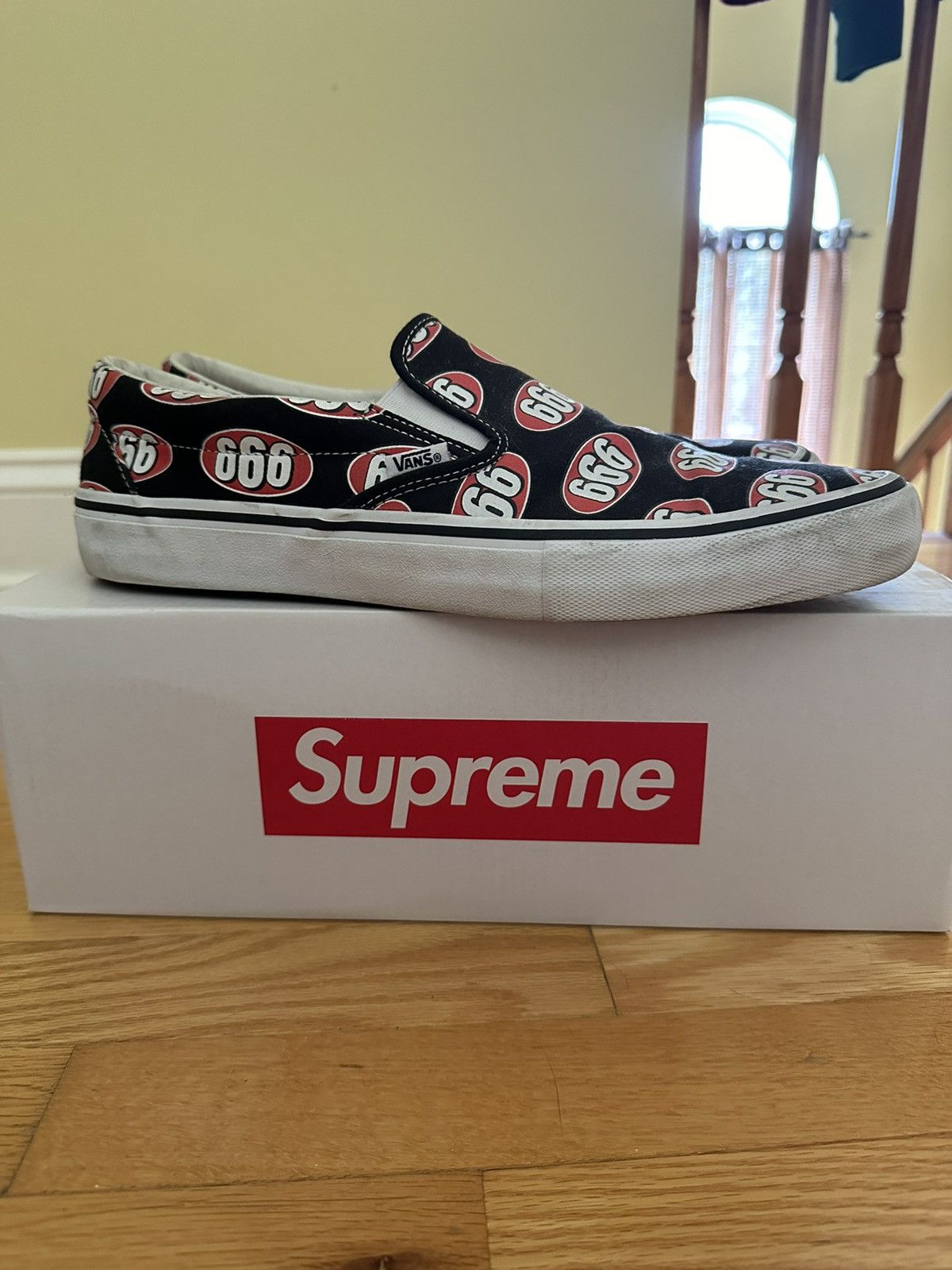 Supreme Supreme 666 Vans Slip On Pro | Grailed