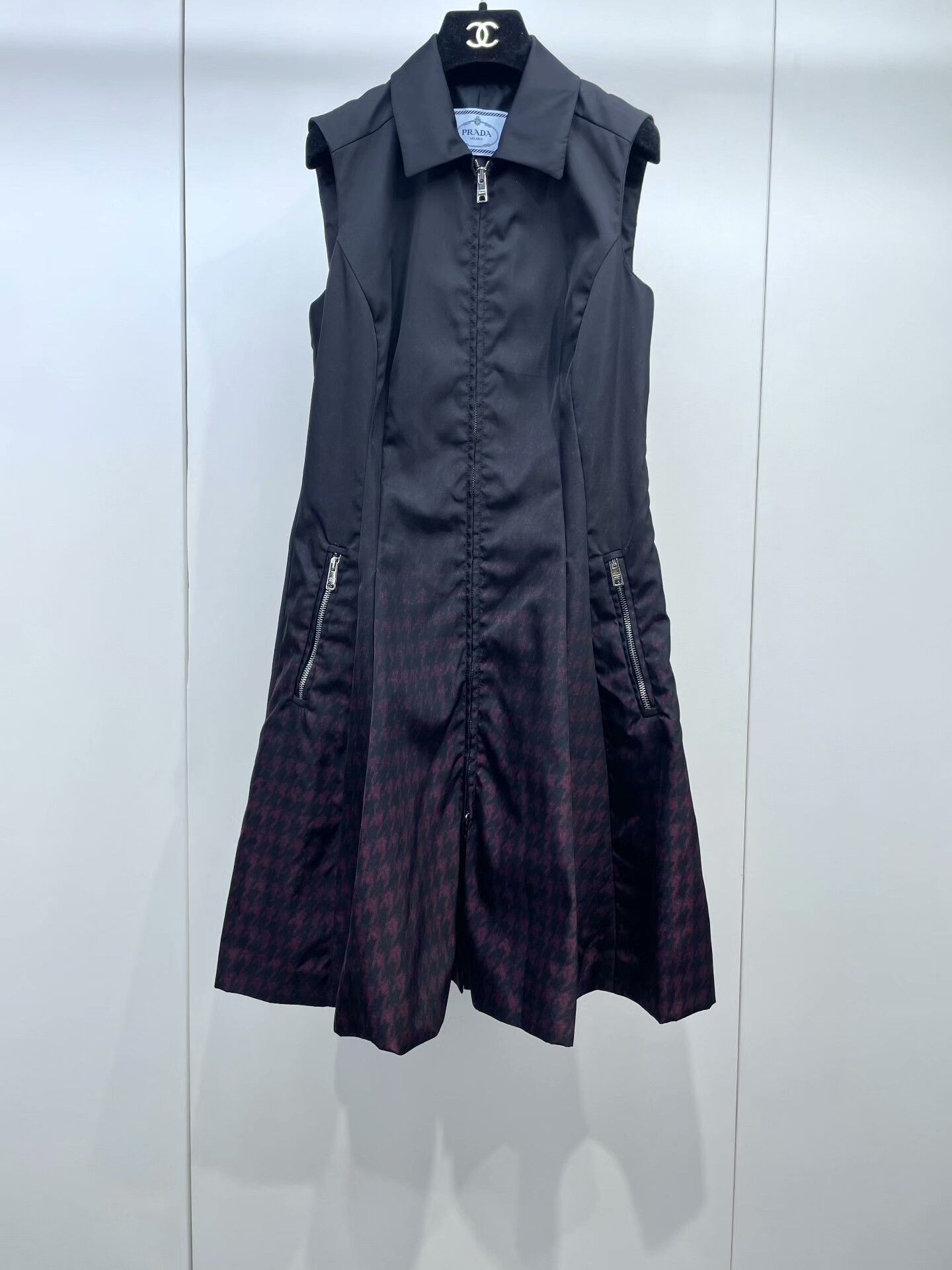 Prada Prada Gradient Houndstooth Dress Size S / US 4 / IT 40 - 1 Thumbnail