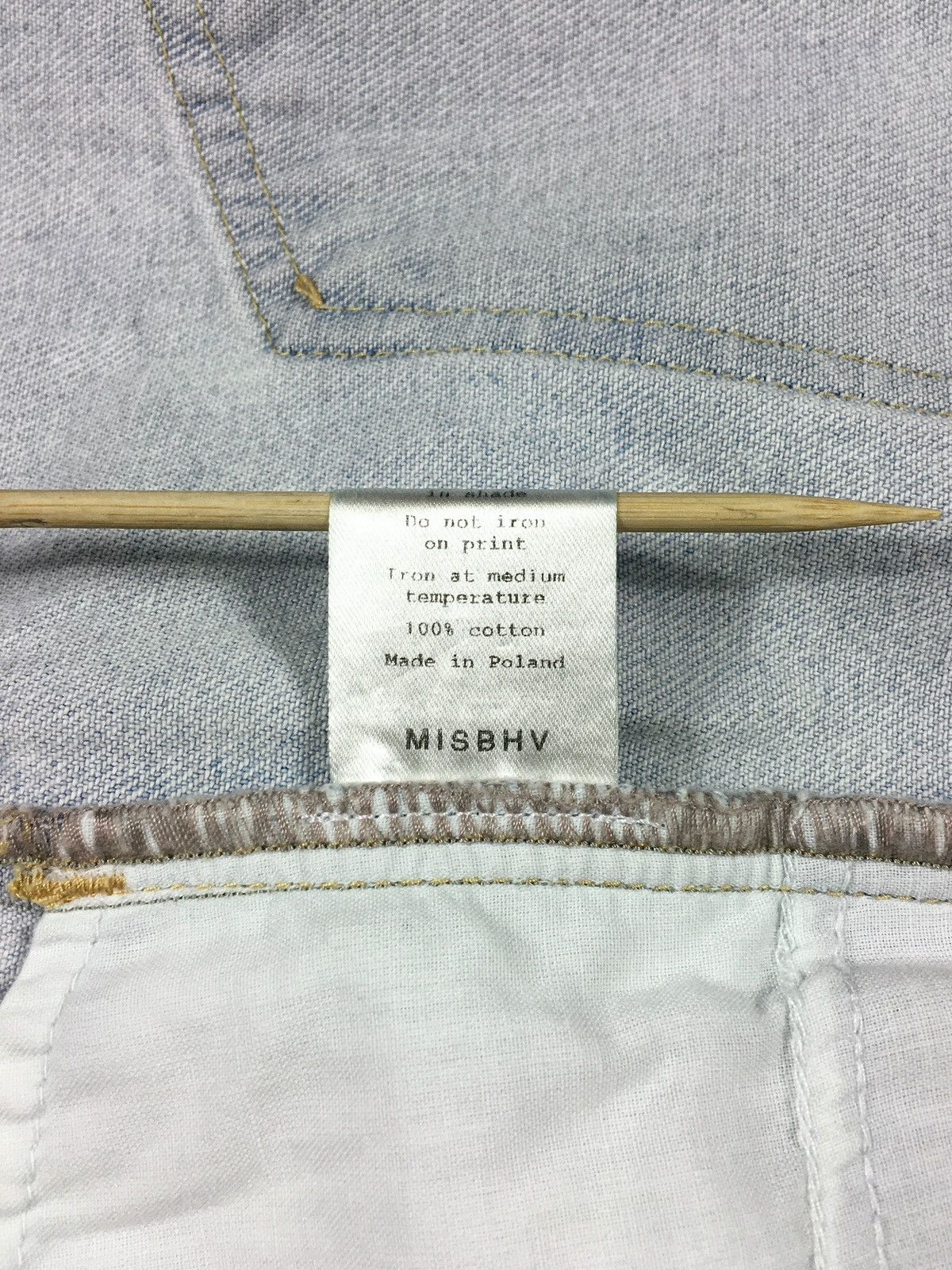 Misbhv × Vintage trousers MISBHV Painted Distressed Denim y2k jeans pants Size US 30 / EU 46 - 8 Thumbnail