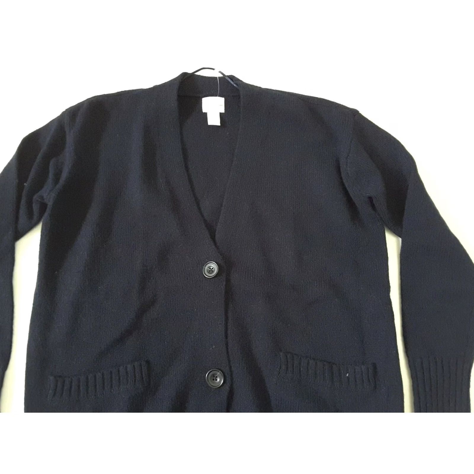 Vintage Chico's Cardigan Sweater Navy Blue V-Neck Long Sleeve Pockets Button Size 0 Womens Size XS / US 0-2 / IT 36-38 - 2 Thumbnail