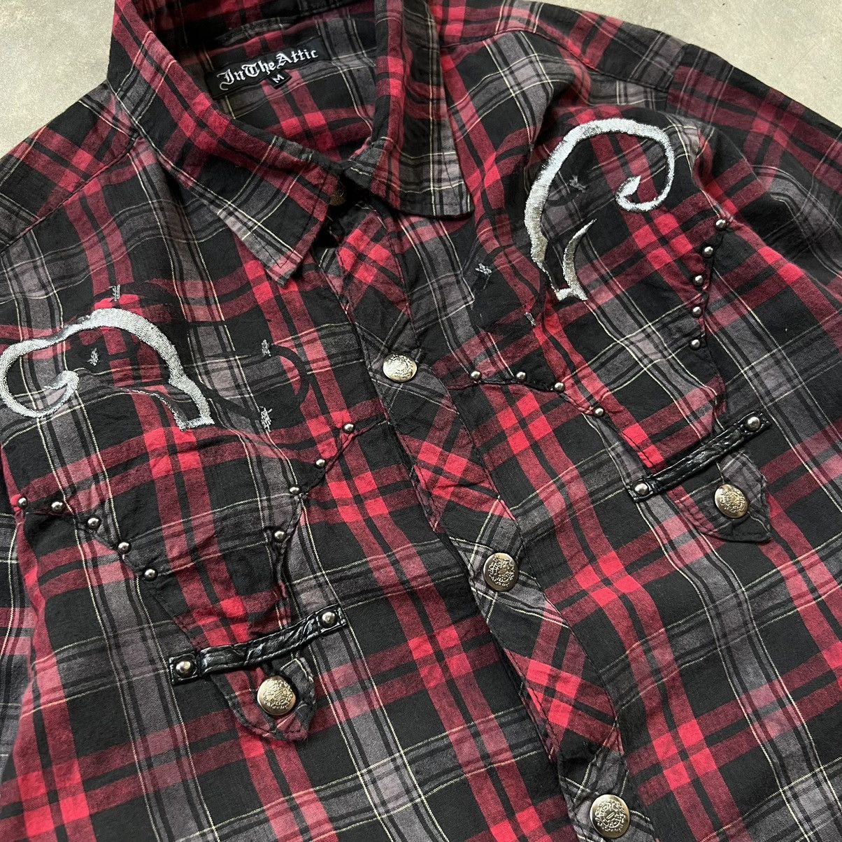 If Six Was Nine 2000’s In The Attic Vkei Stylr Flannel Shirt Size US M / EU 48-50 / 2 - 5 Thumbnail