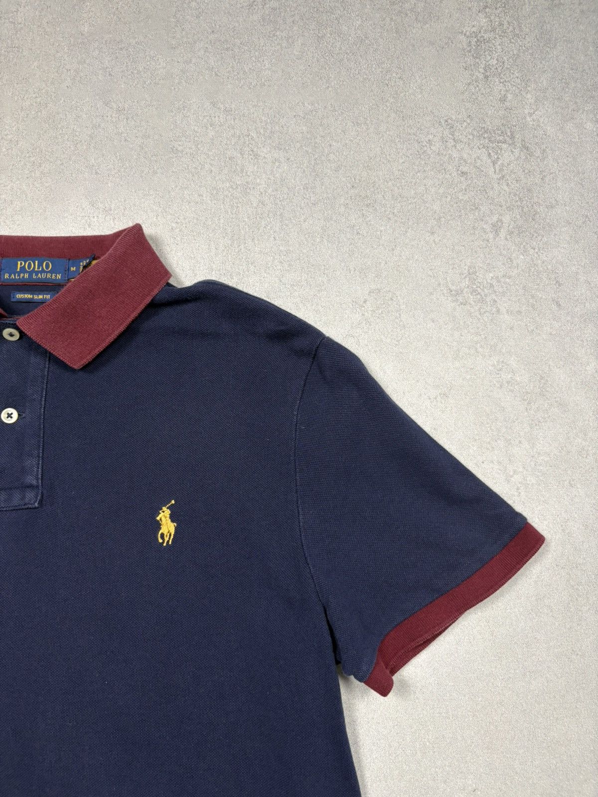 Polo Ralph Lauren Polo Ralph Lauren Crest Crown Logo Polo Shirt Custom Slim M Size US M / EU 48-50 / 2 - 2 Thumbnail