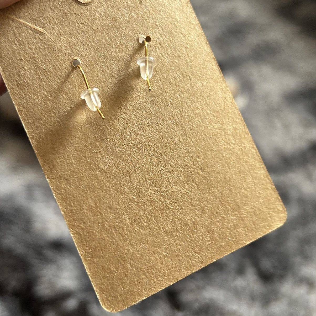 Handmade Handcrafted elegant genuine stone quartz opalite earrings Size ONE SIZE - 3 Thumbnail
