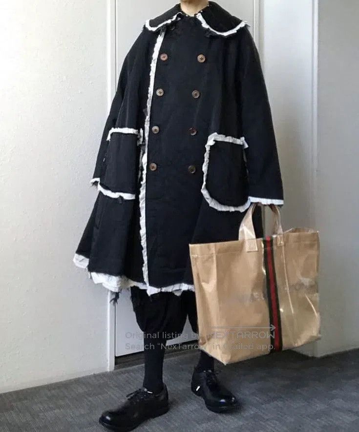 Comme des Garcons Comme Des Garcons Black doll collar double-breasted coat Size XS / US 0-2 / IT 36-38 - 3 Thumbnail