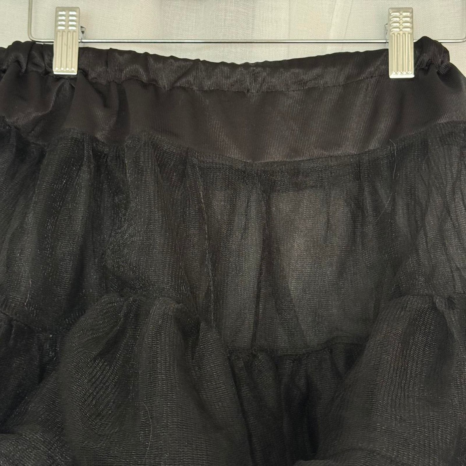 Other ✿ sheer black ruffle mini skirt ✿ Size 29" - 4 Thumbnail