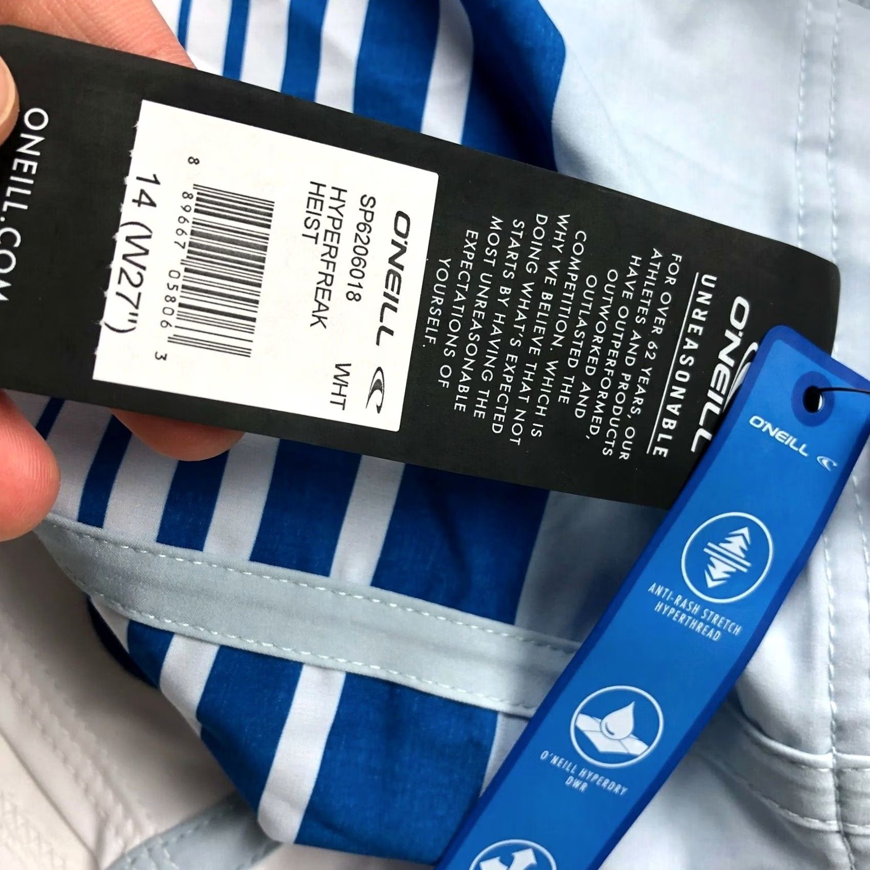 O'Neill VINTAGE O'neill NWT Hyperfreak 27 Mens Board Shorts Beach Surf Swim Shorts Size US 27 - 7 Thumbnail