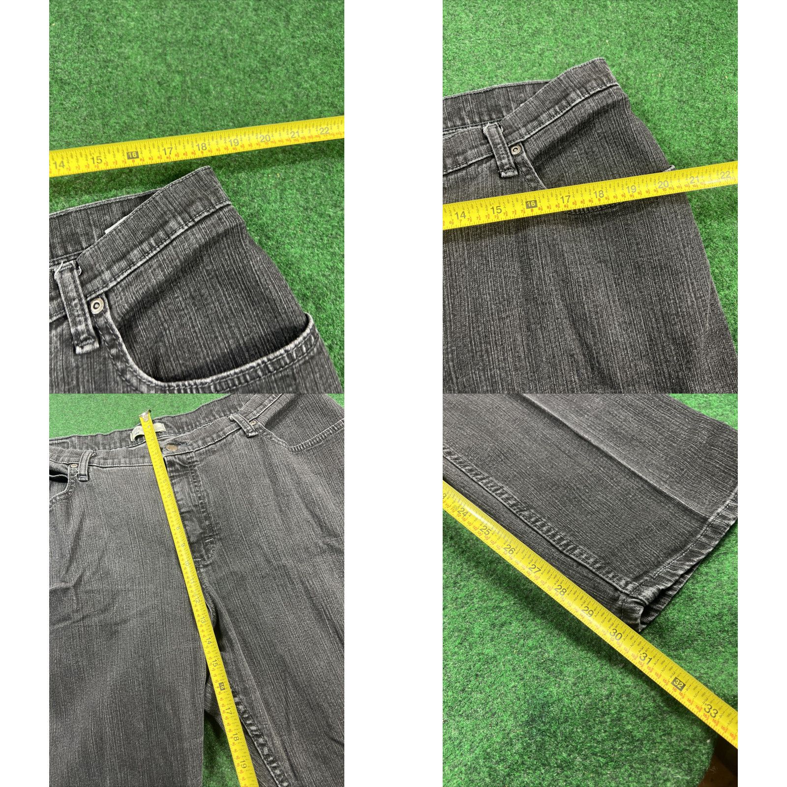 Lee Riders by Lee 18W Jeans Relaxed Black denim Pants Womens Measures 36x30 Size 40" / US 18 - 8 Thumbnail