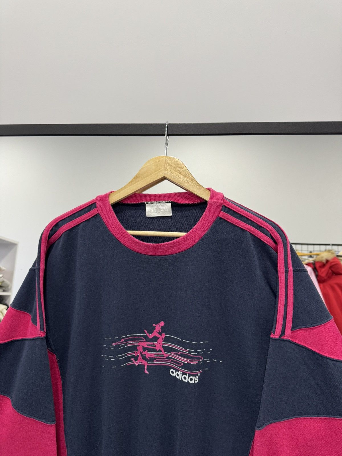 Adidas Adidas vintage marathon sweatshirt size L Size US L / EU 52-54 / 3 - 4 Thumbnail