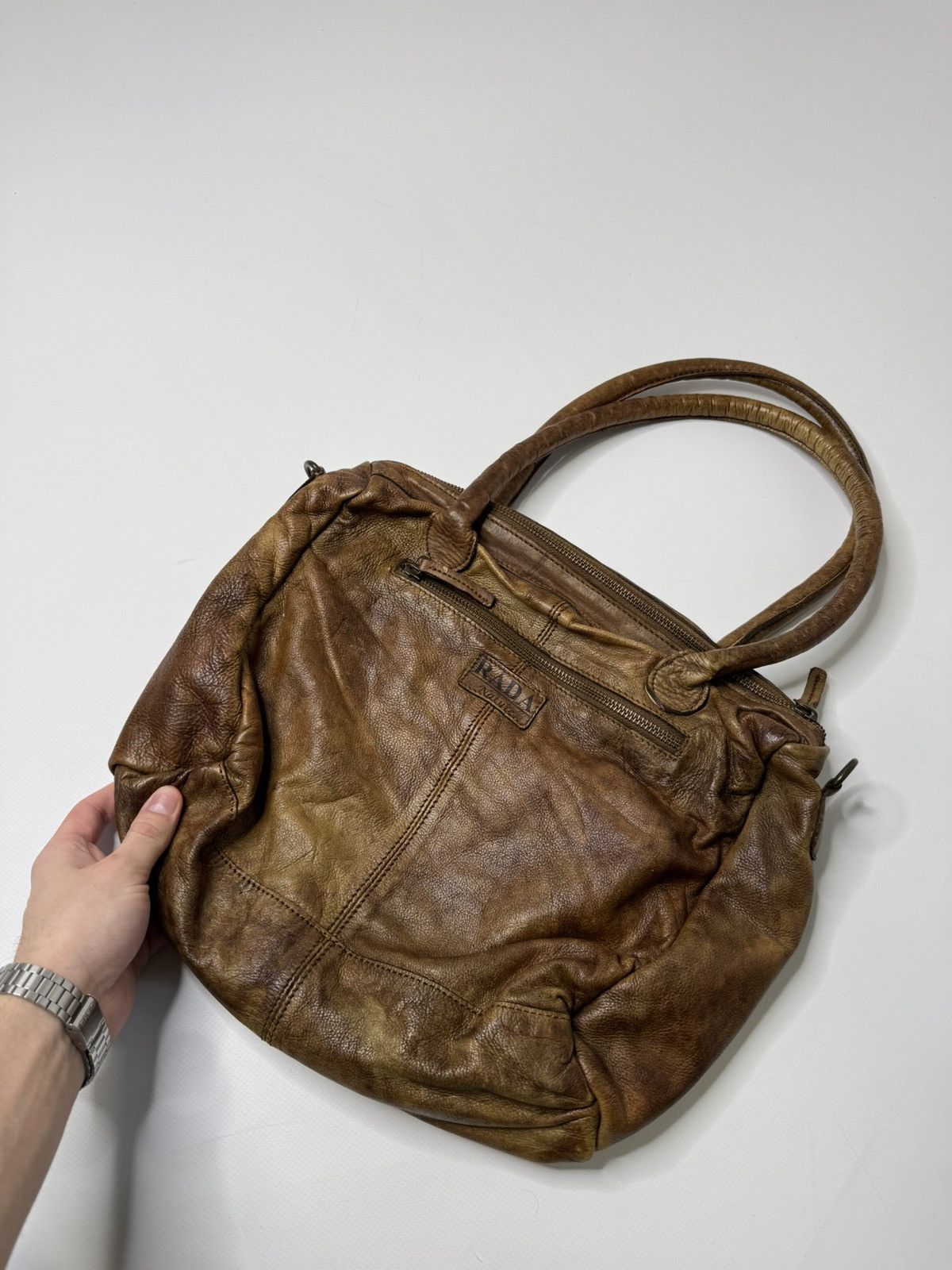 Vintage Vintage avant garde leather bag floral flower swag y2k 90s Size ONE SIZE - 4 Thumbnail