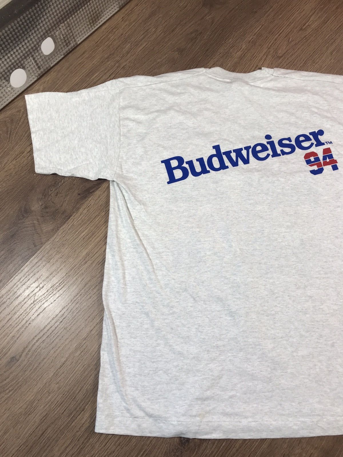 Budweiser × Vintage Vintage 1994 Budweiser T Shirt Size US XL / EU 56 / 4 - 8 Thumbnail